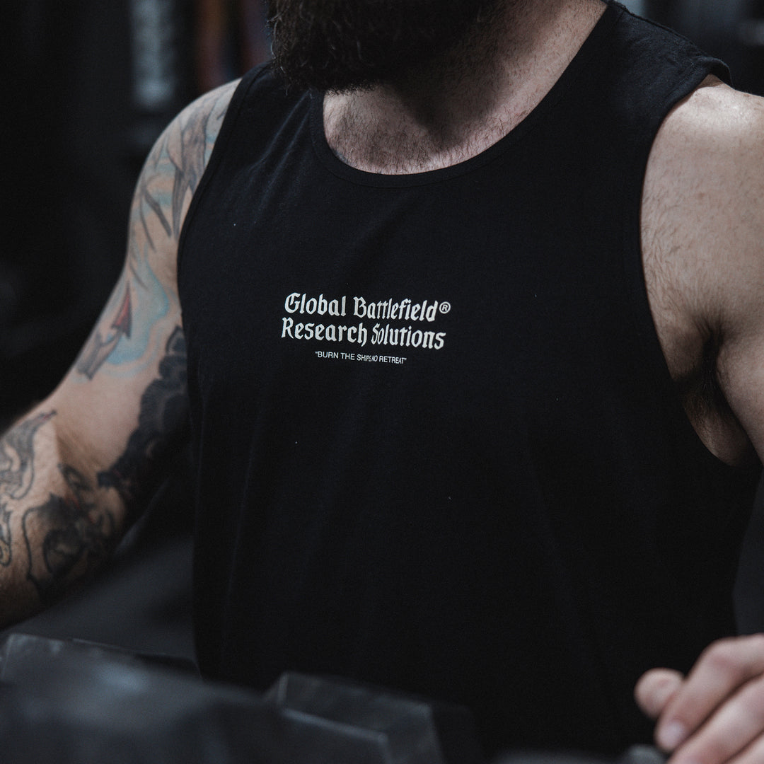 GBRS Group Kraken Tank lifestyle shot showing front of tank print design