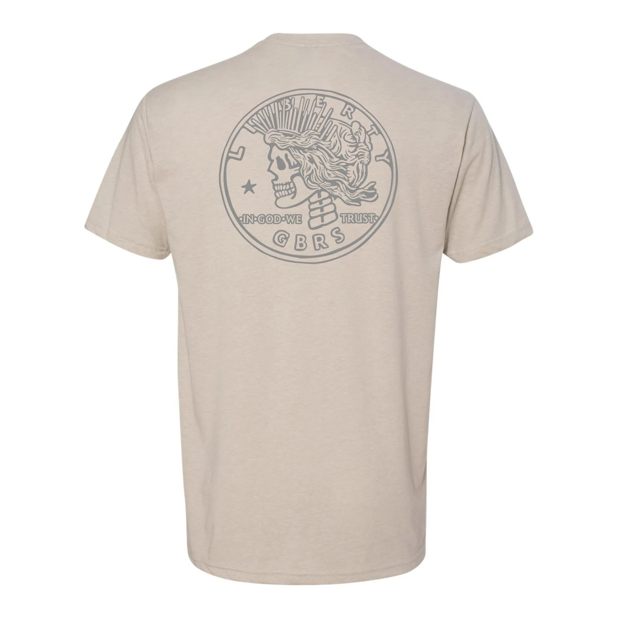 GBRS Group Lady Liberty Short Sleeve Shirt back view on white background