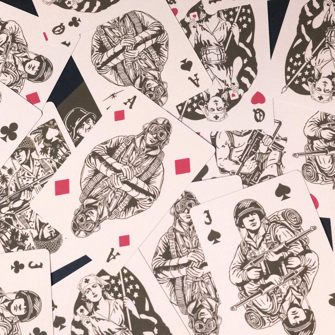 GBRS Group Patriotism Isn't Dead Playing Cards -54 Piece Playing Card Set With Custom Faces and Custom Backs.  - Unique Retro Designs