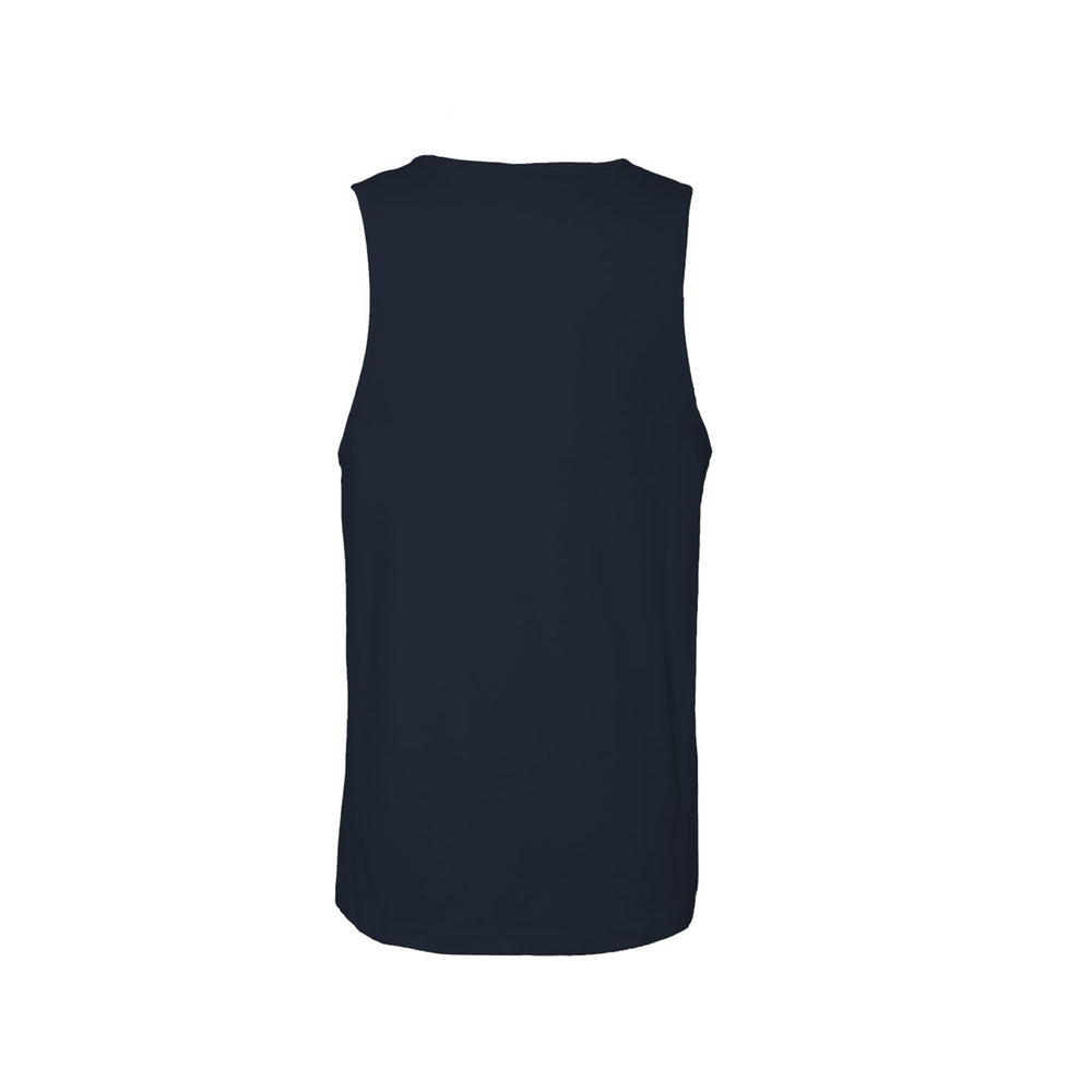 GBRS Group Set The Standard Tank on white background.  Shows back of tank which is plain navy blue. No print. 