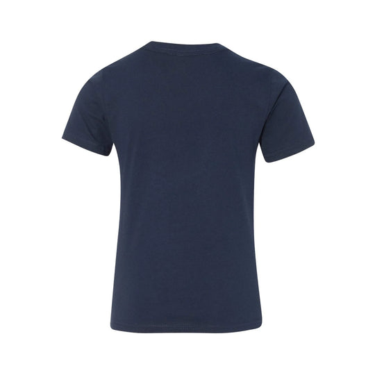GBRS Group Front and Center Navy Youth Short Sleeve Shirt back view on white background
