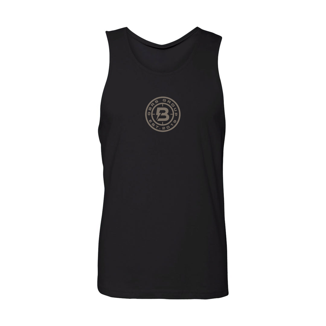 GBRS Group x BUM Energy Collab Grip Matters Tank - Front of Tank with logo on white background