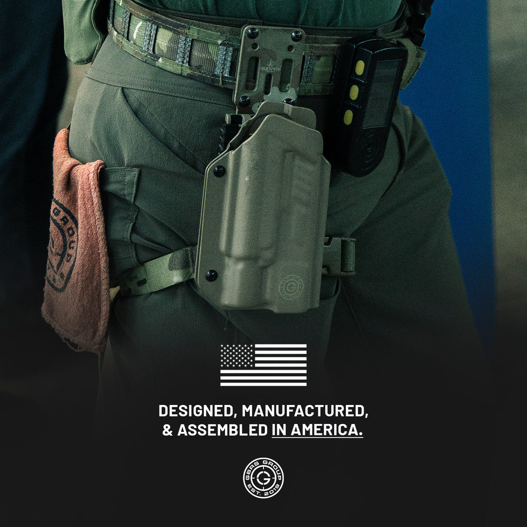 GBRS Group x Priority 1 OWB Holster - Designed, manufactured, and assembled in America