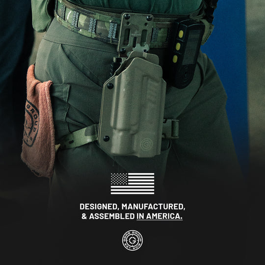 GBRS Group x Priority 1 OWB Holster - Designed, manufactured, and assembled in America