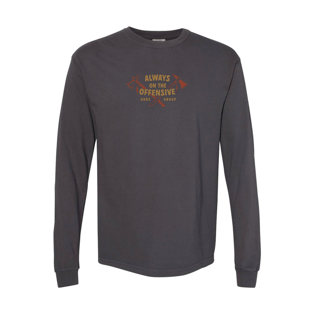 GBRS Group Axes Long Sleeve Shirt - FRONT of shirt on white background