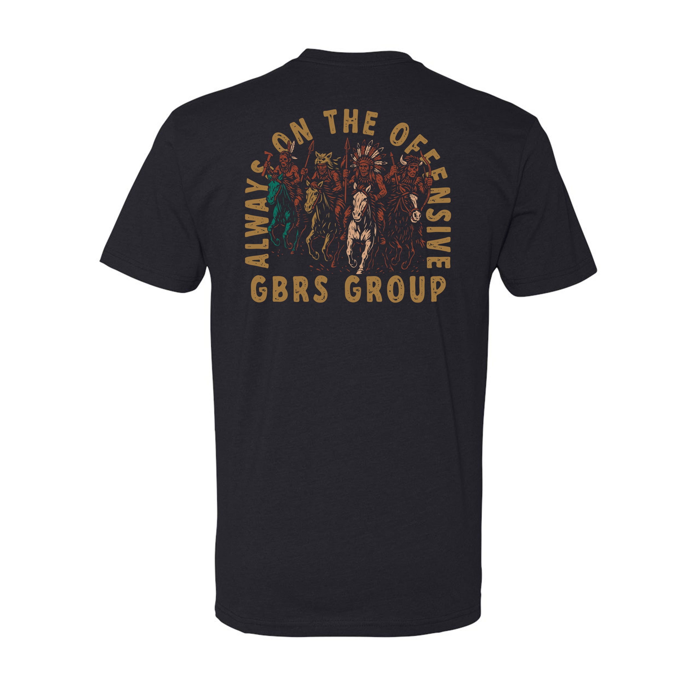 GBRS Group Tribe Short Sleeve Shirt - Back of shirt on white background