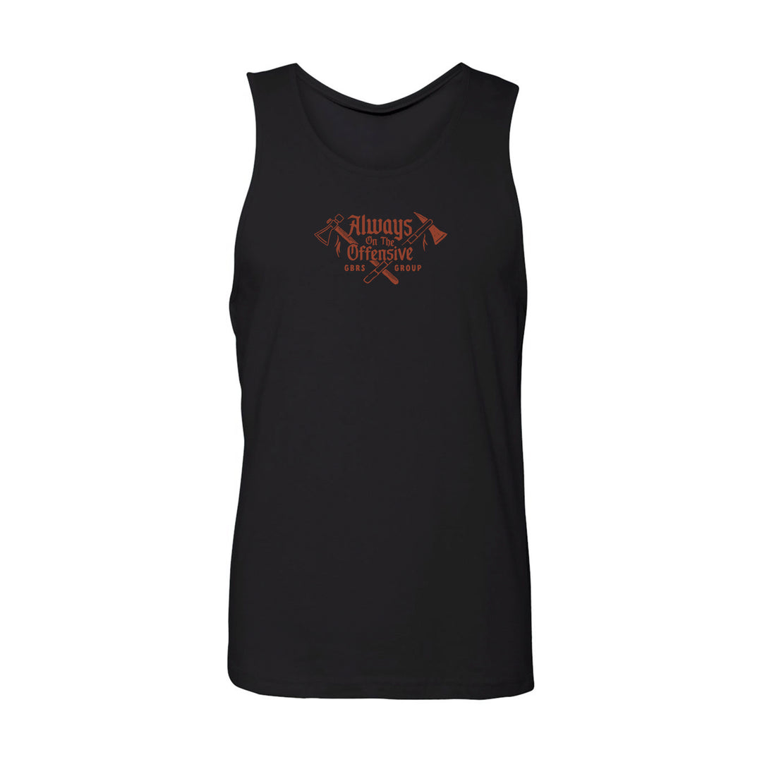 GBRS Group War Crimes Tank- FRONT on white background