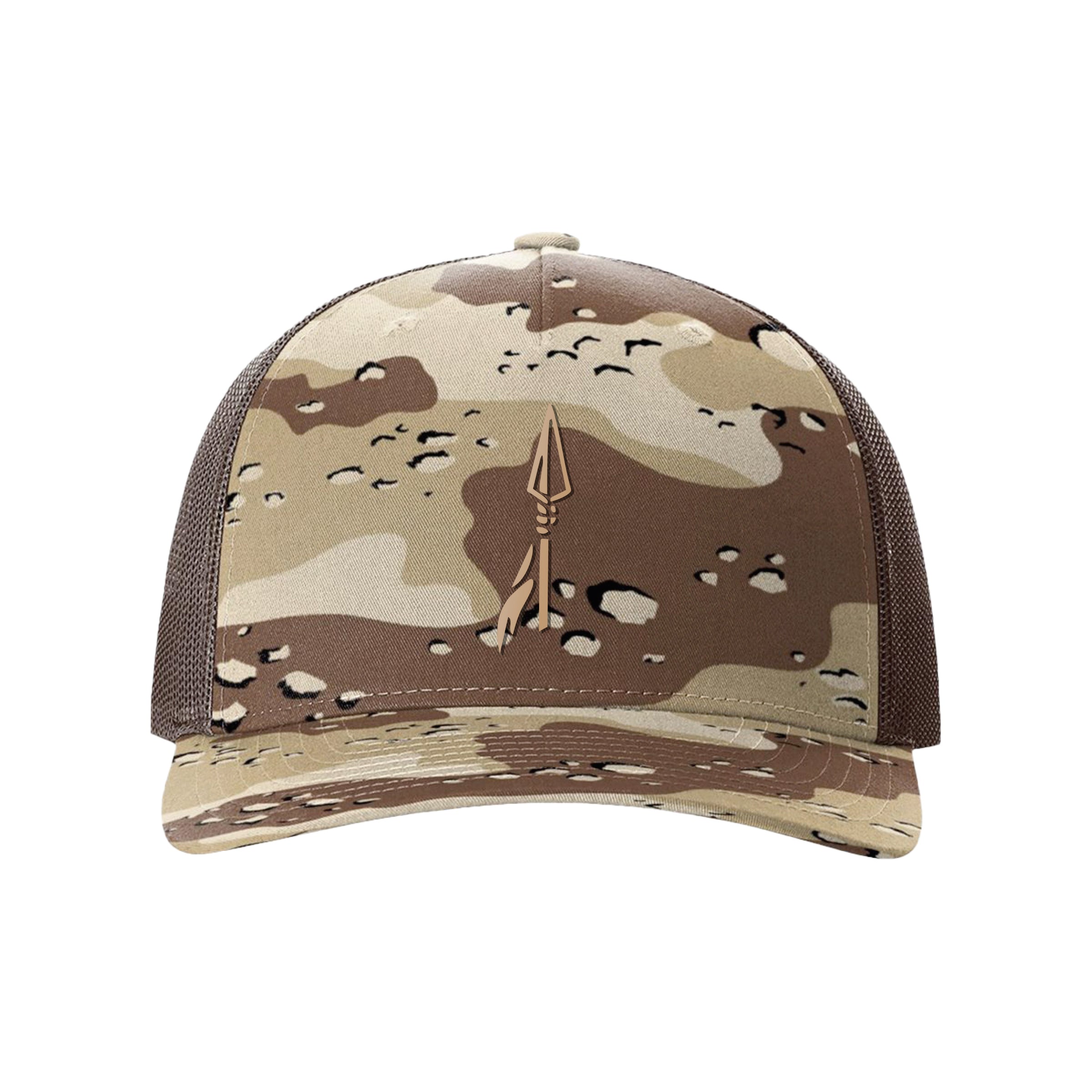 Front of GBRS Group Spear Trucker Hat on white background
