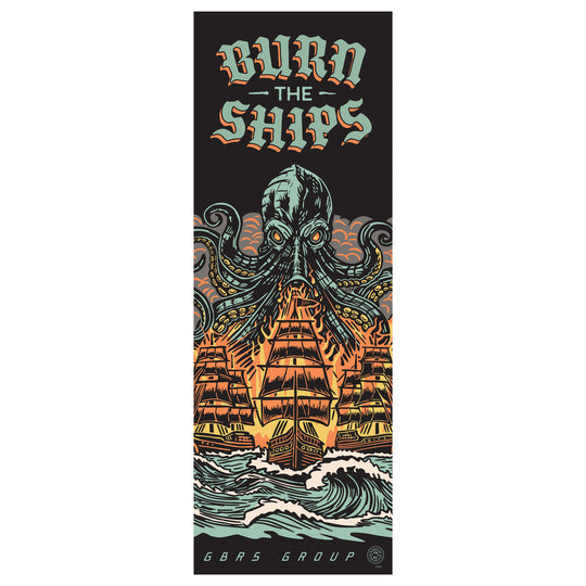 36"H x 12"W Limited Edition GBRS Group Burn The Ships Canvas Print