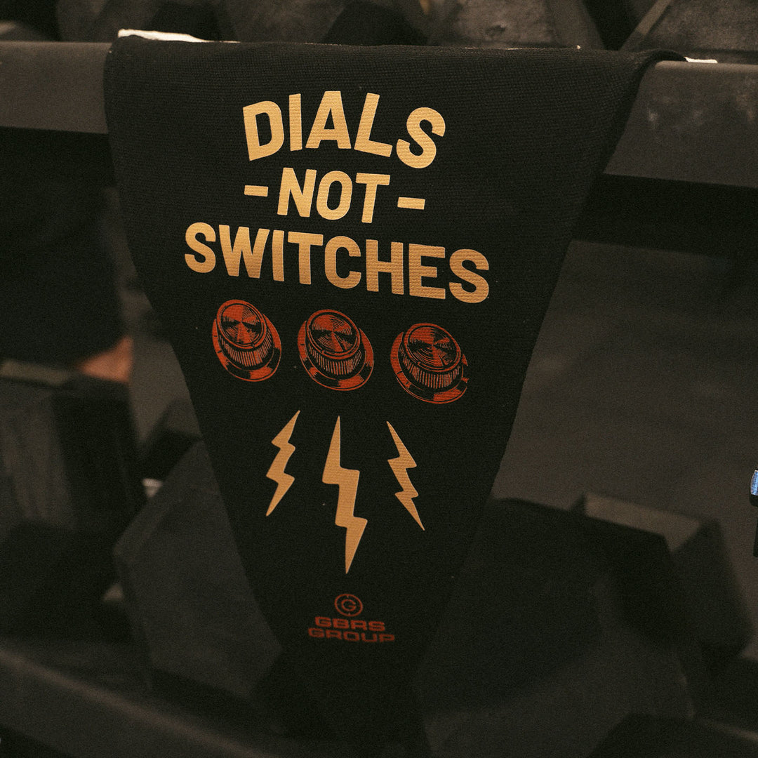 GBRS Group Dials Not Switches Pennant Lifestyle hanging in gym
