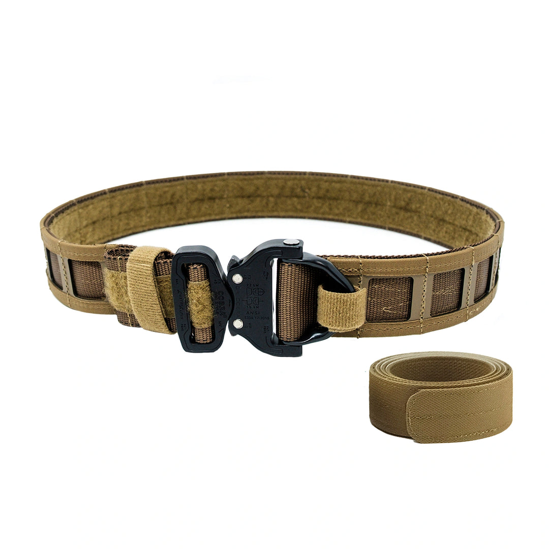 GBRS Group Assaulter Belt System V4 in coyote brown on white background