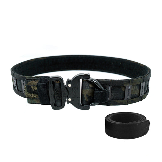 GBRS Group Assaulter Belt System V4 in multicam black on white background