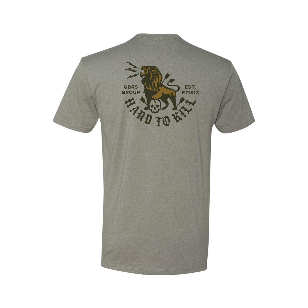 GBRS Group Lion And Skull Short Sleeve Shirt - Back of shirt on white background