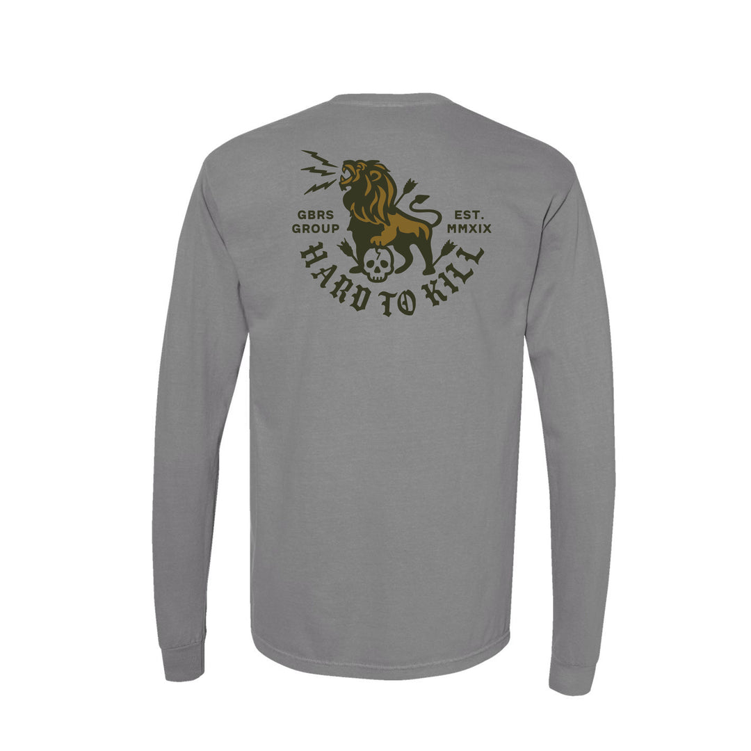 GBRS Group Lion And Skull Long Sleeve Shirt - Back of shirt on white background