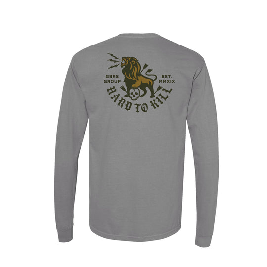 GBRS Group Lion And Skull Long Sleeve Shirt - Back of shirt on white background