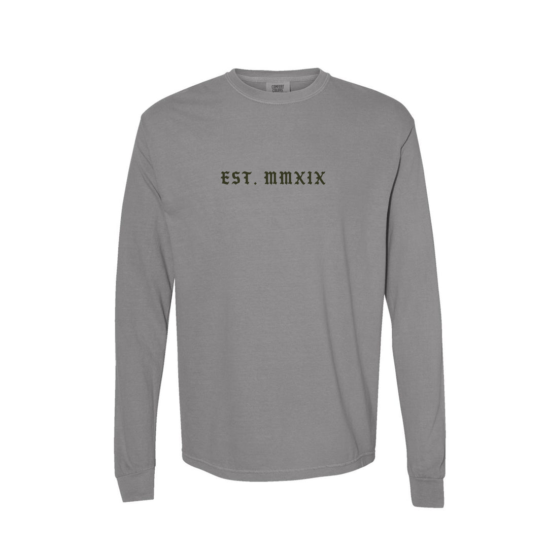 GBRS Group Lion And Skull Long Sleeve Shirt - Front of shirt on white background