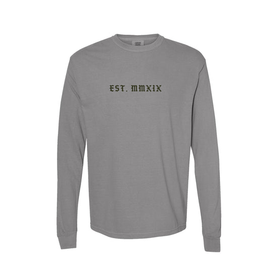 GBRS Group Lion And Skull Long Sleeve Shirt - Front of shirt on white background