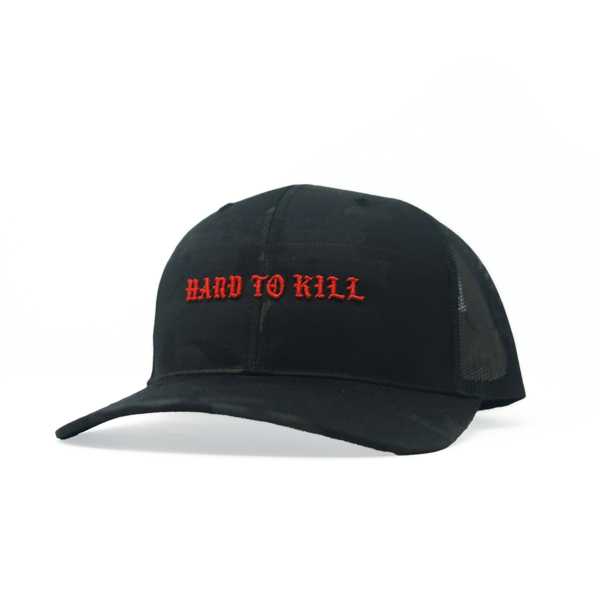 GBRS Group Multicam Hard To Kill Tactical Trucker Hat - Richardson 862 Tactical Trucker with NYCO ripstop fabric - Front of hat on white background
