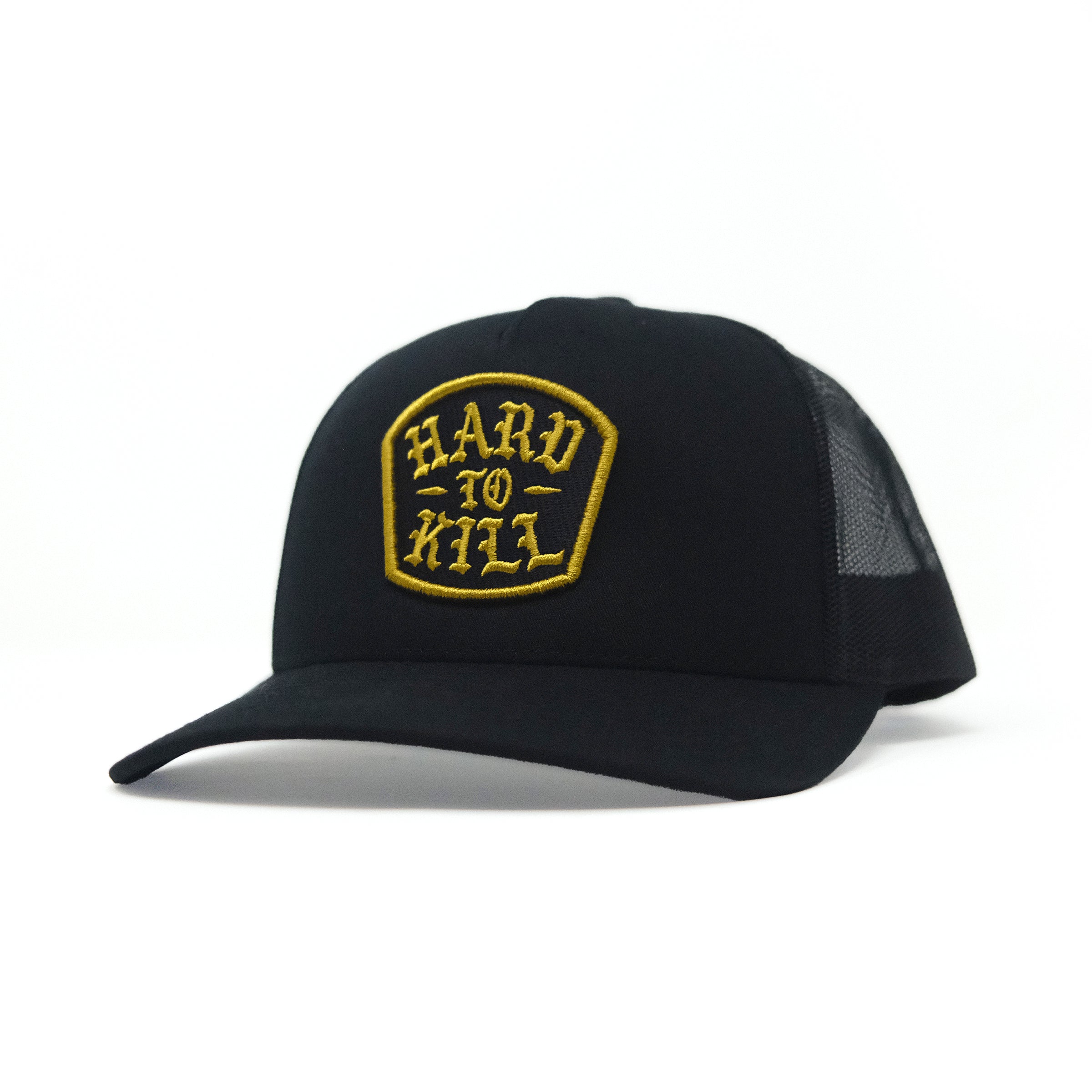 GBRS Group Hard To Kill Trucker Hat. Richardson 112FP with Classic Trucker vibes. Front of hat on white background
