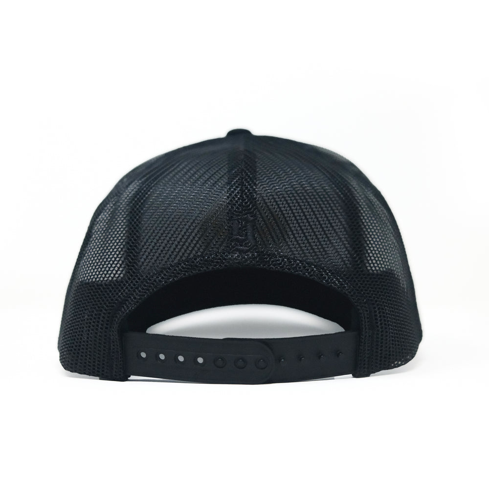 GBRS Group Hard To Kill Trucker Hat. Richardson 112FP with Classic Trucker vibes. Back of hat on white background
