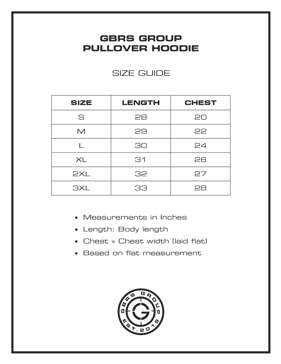 SIZE CHARTS – GBRS Group Gear