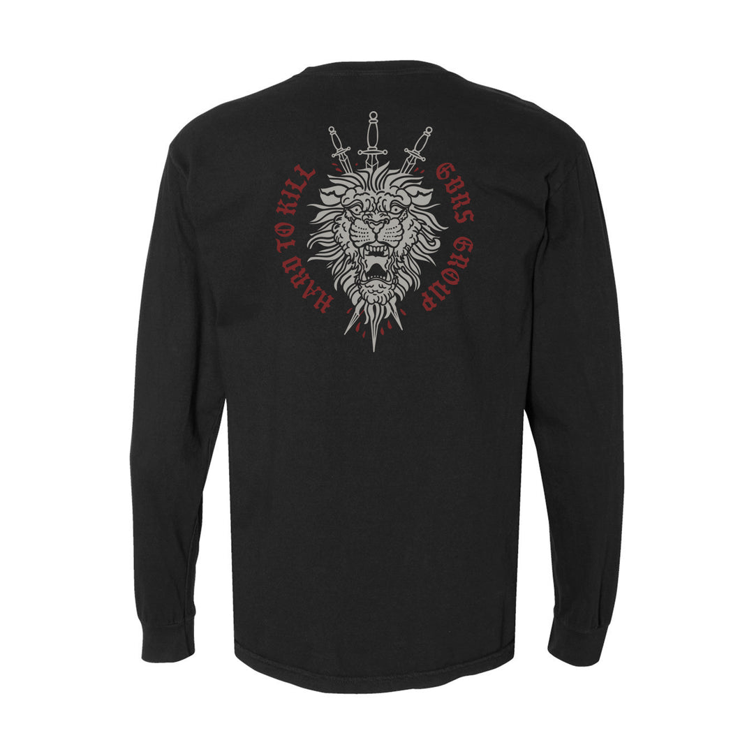 GBRS Group Triple Daggers Long Sleeve Shirt - Back of shirt on white background