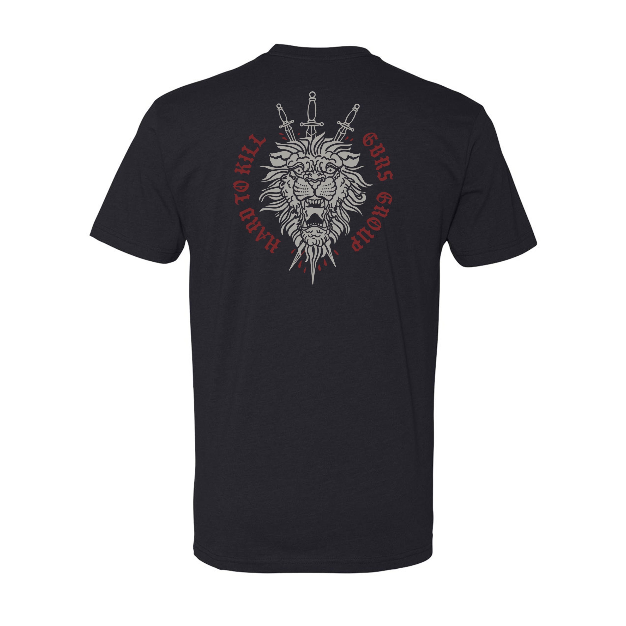 GBRS Group Triple Daggers Short Sleeve Shirt - Back of shirt on white background
