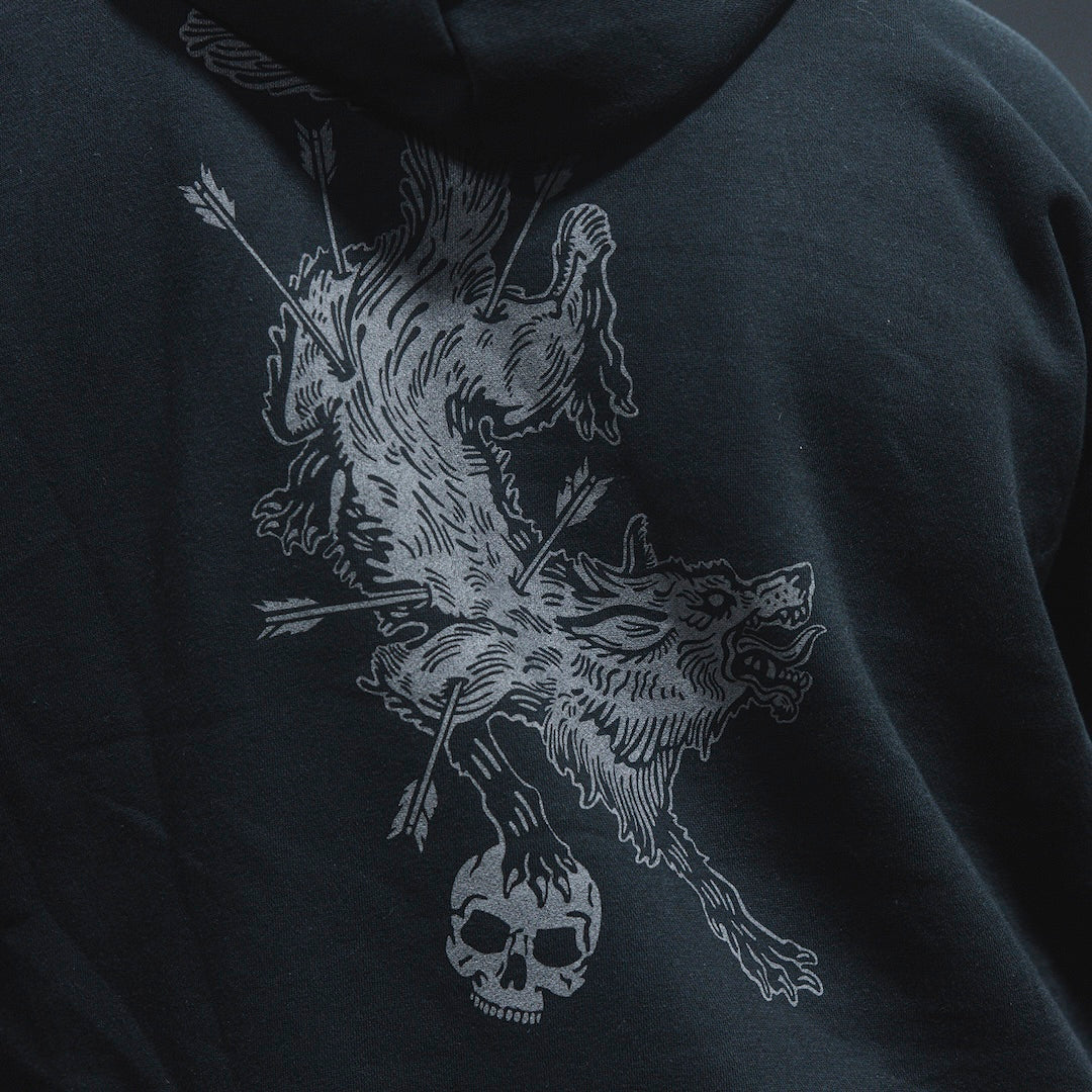 Close up image of the GBRS Group Hard to Kill Oversized Hoodie