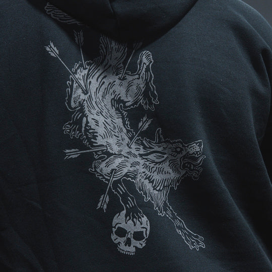 Close up image of the GBRS Group Hard to Kill Oversized Hoodie