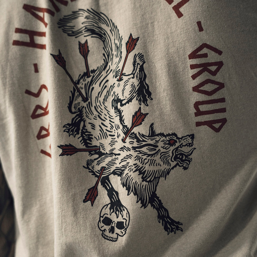 Close up of GBRS Group Death Grip Hard to Kill Tee Shirt