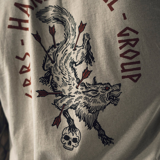 Close up of GBRS Group Death Grip Hard to Kill Tee Shirt