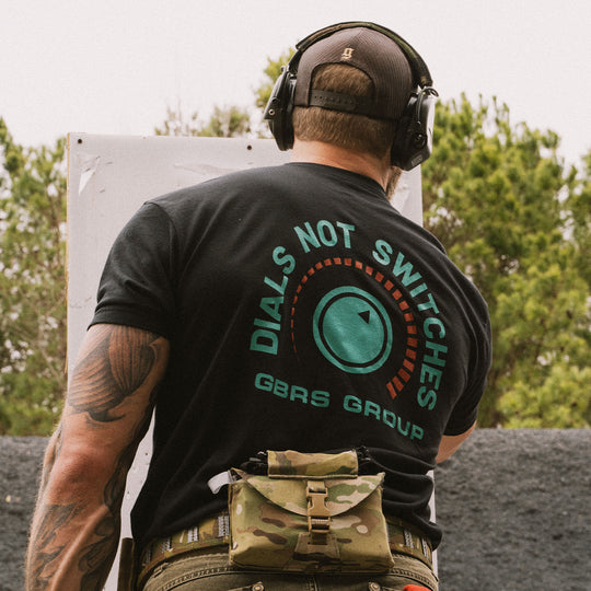GBRS Group Gain Short Sleeve Shirt - Lifestyle at the range. Back side.