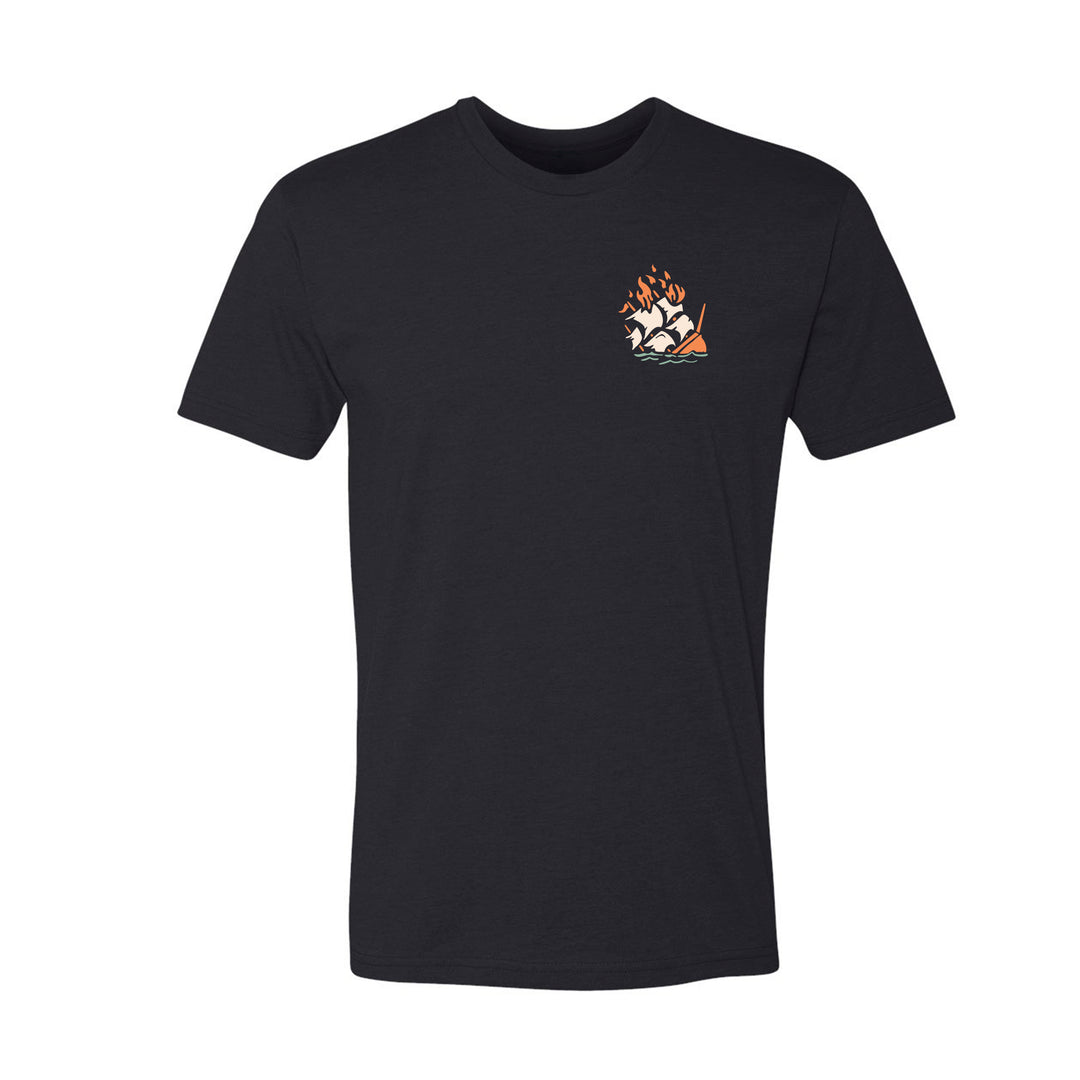 GBRS Group No Retreat Short Sleeve Shirt is Screen printed with  Burn the Ships No Retreat design on the back and No Retreat logo design on the front left chest.
