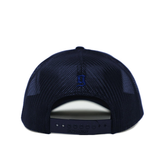 GBRS Group Navy Patriotism Trucker Hat back view on white background