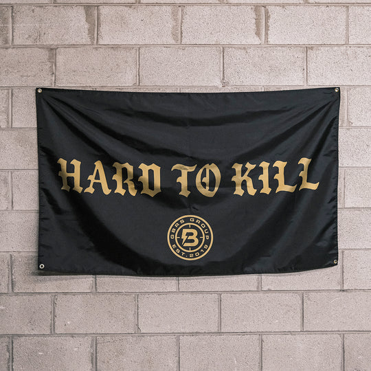 GBRS Group x Bum Energy Collab Hard To Kill Flag-On Brick Wall