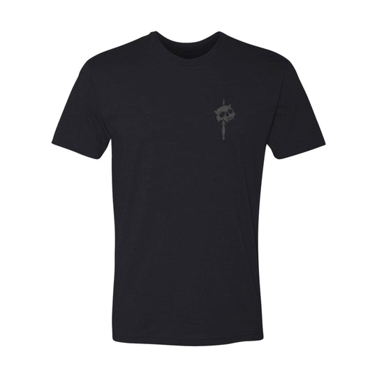 GBRS Group No Quarter Short Sleeve Shirt - Picturing Grey print front of shirt on white background