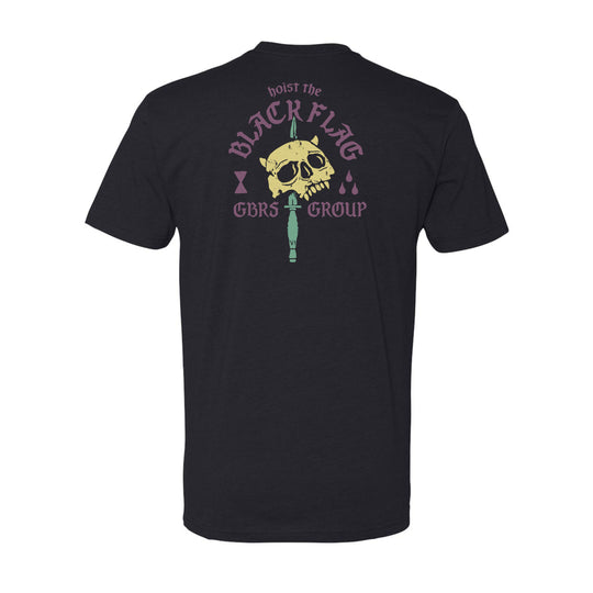 GBRS Group No Quarter Short Sleeve Shirt - Picturing Multicolor print back of shirt on white background