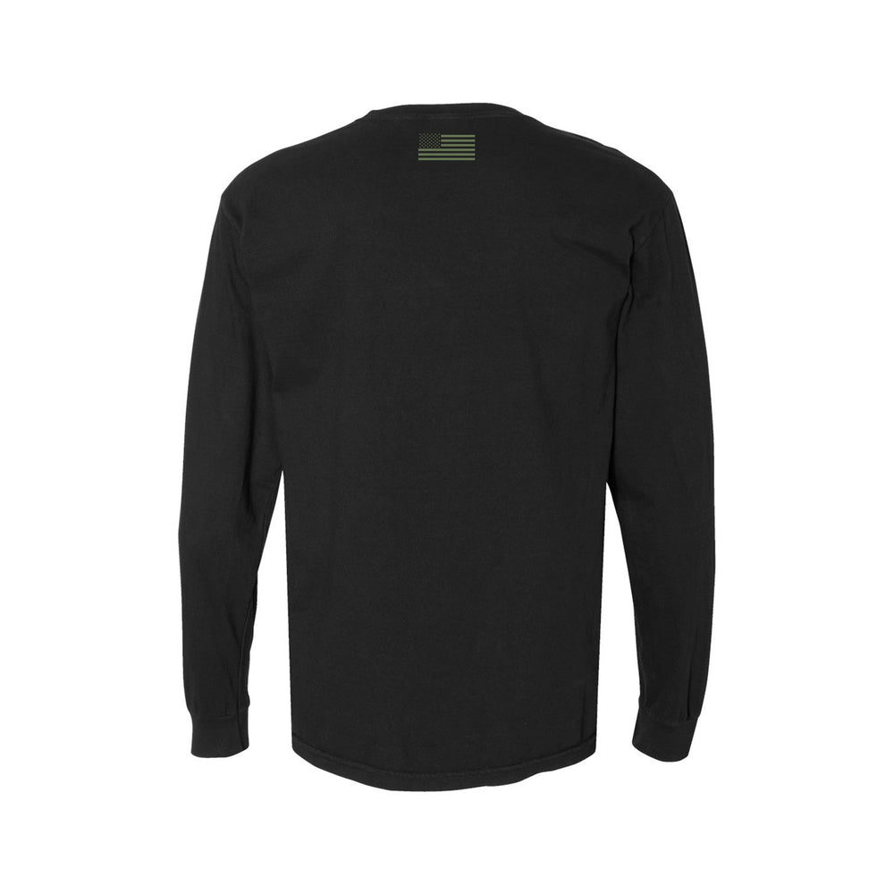 GBRS Group Instructor Long Sleeve Shirt - Pictured in Black on a white background showing back of shirt