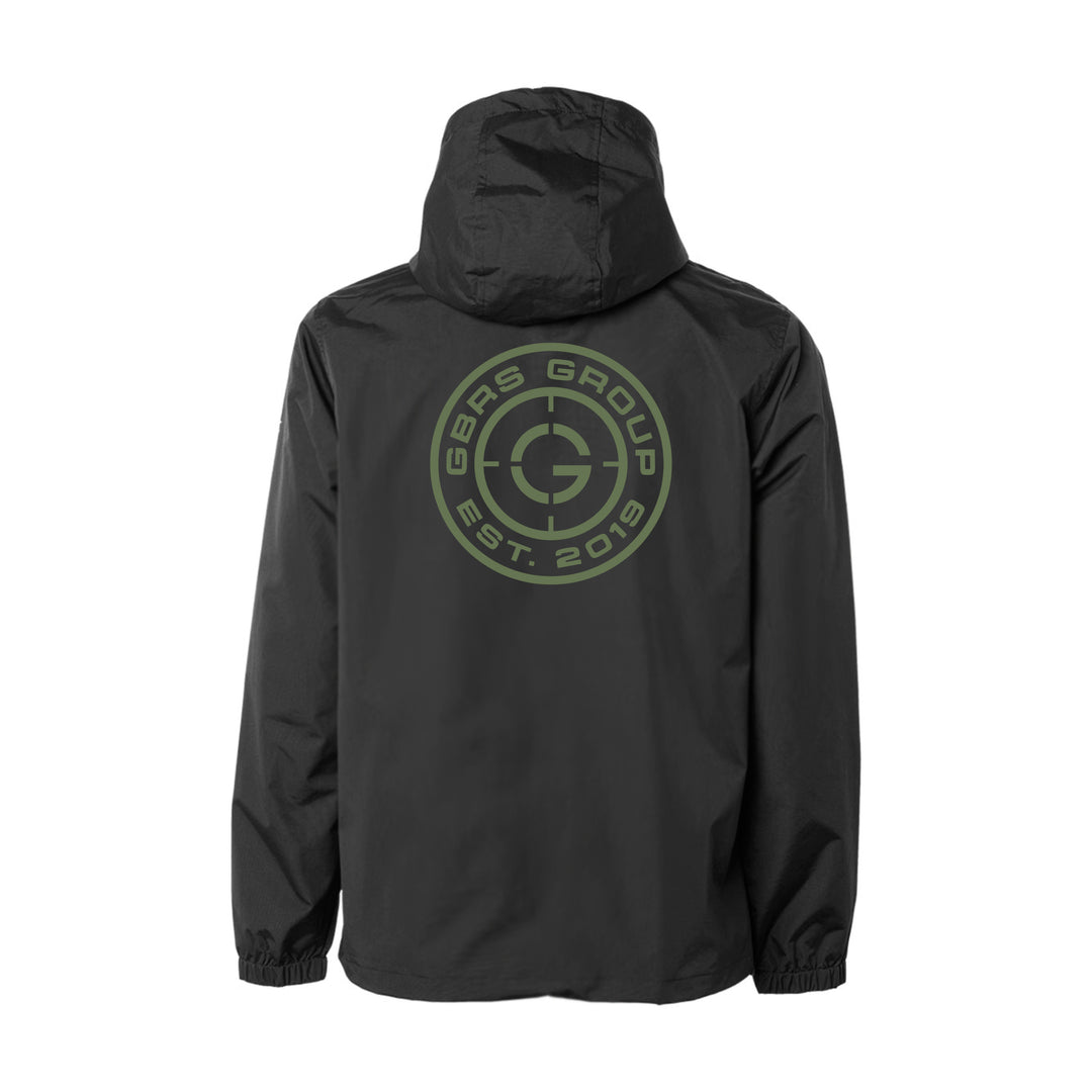 GBRS Group Instructor Rain Jacket - pictured on white showing back of jacket