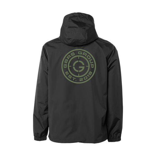 GBRS Group Instructor Rain Jacket - pictured on white showing back of jacket