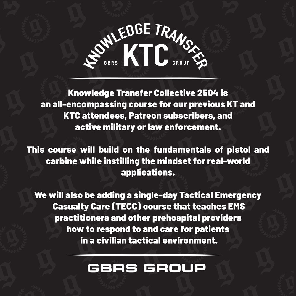 Knowledge Transfer Collective 2504 Tactical Training Course Overview