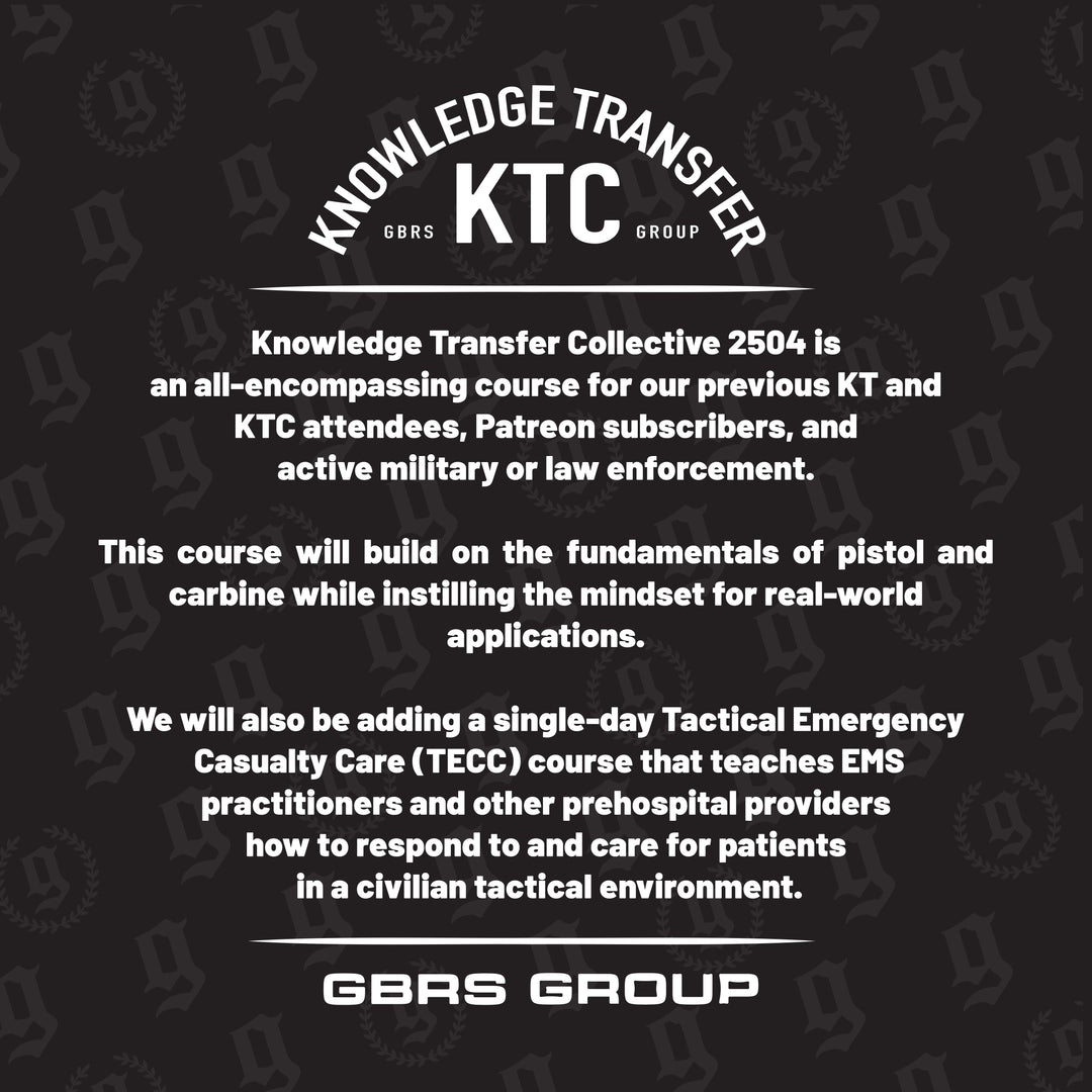 Knowledge Transfer Collective 2504 Tactical Training Course Overview