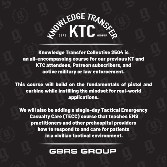 Knowledge Transfer Collective 2504 Tactical Training Course Overview