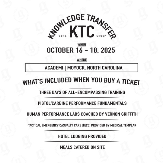 Knowledge Transfer Collective 2504 Tactical Training Course What's Included