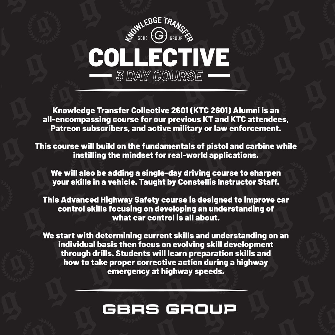 Knowledge Transfer Collective Tactical Training + Driving Course Overview