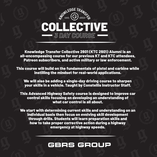 Knowledge Transfer Collective Tactical Training + Driving Course Overview