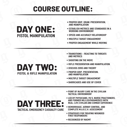 Knowledge Transfer Collective Tactical Training + Medical Course Outline