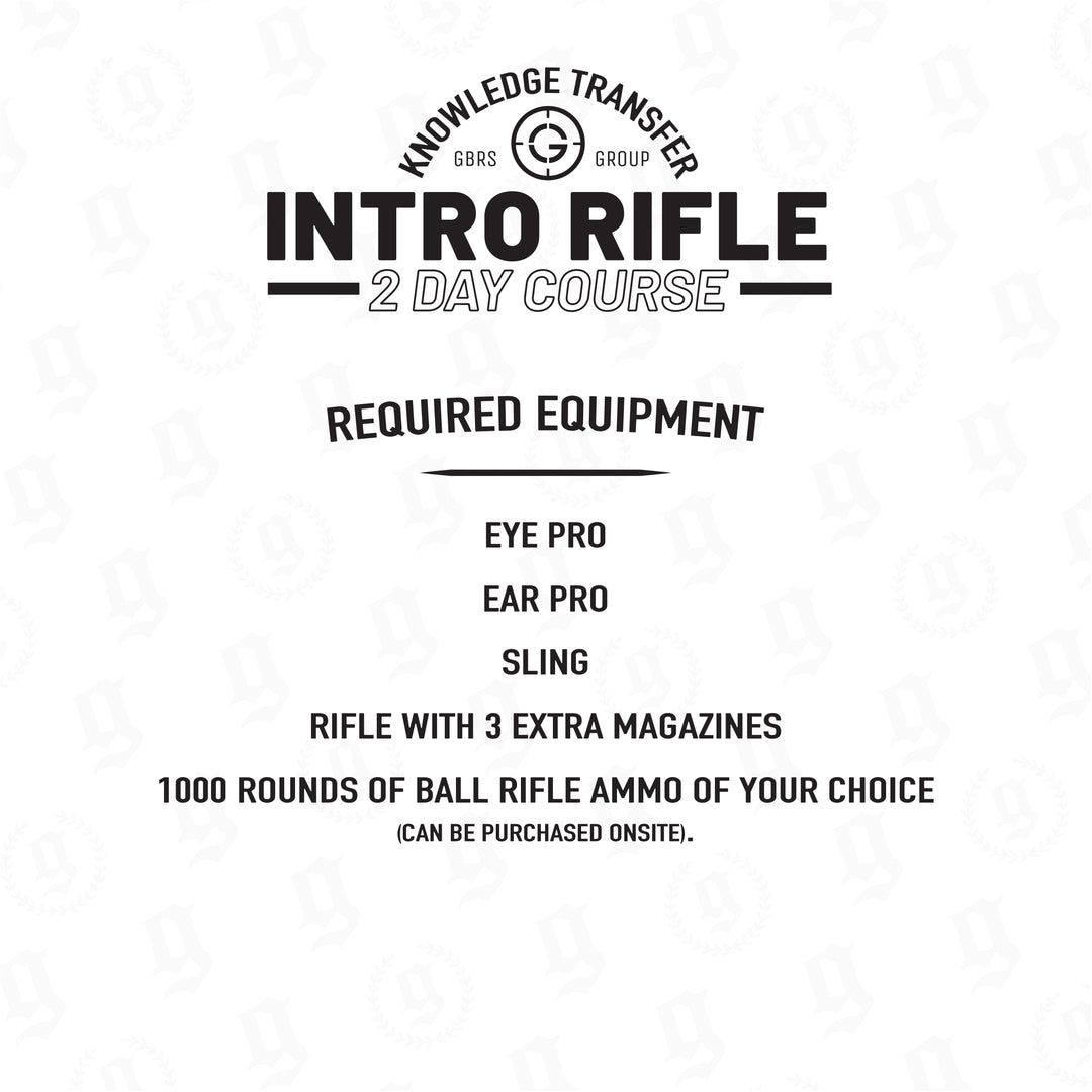 KTI Rifle Course Required Equipment