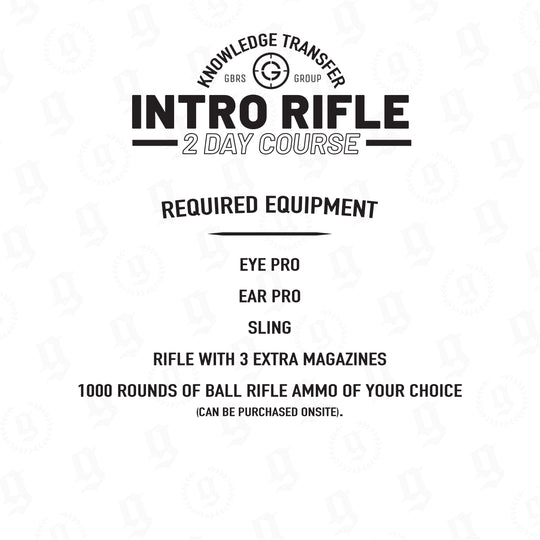 KTI Rifle Course Required Equipment