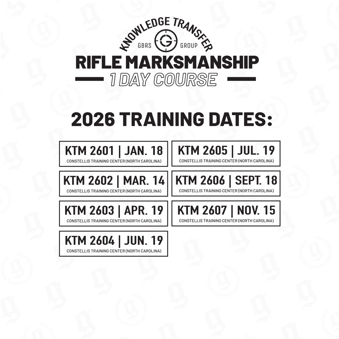 KTM Rifle Marksmanship Training Dates